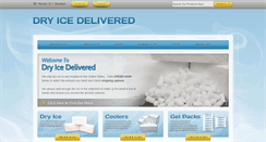 Desktop Screenshot of dryicedelivered.com